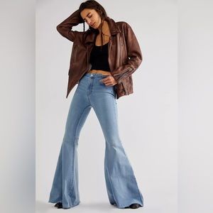 Just Float On Flare Jeans Free People